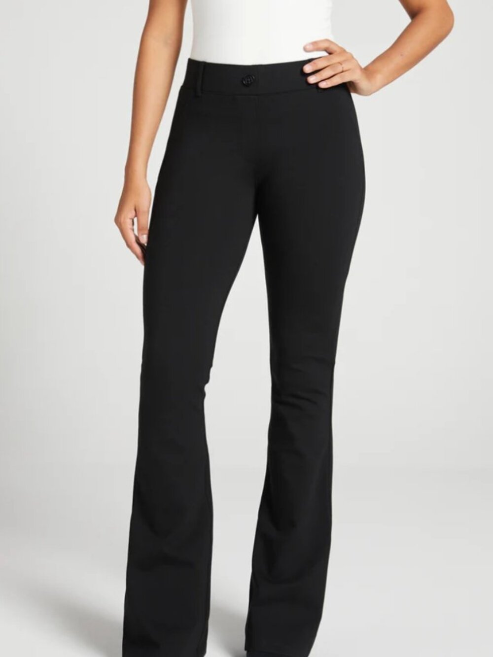 New Betabrand Black Bootcut Classic Dress Pant Yoga Pants Small Petite